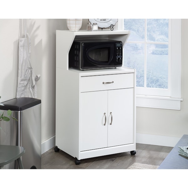 Microwave/kitchen Cart Glacier White
